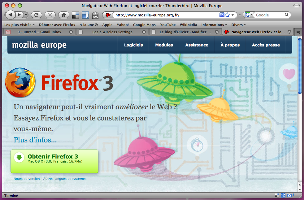 Firefox 3 sur mozilla-europe.org